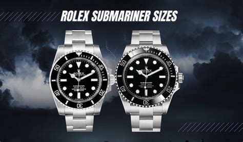 rolex submariner case depth|Rolex size chart.